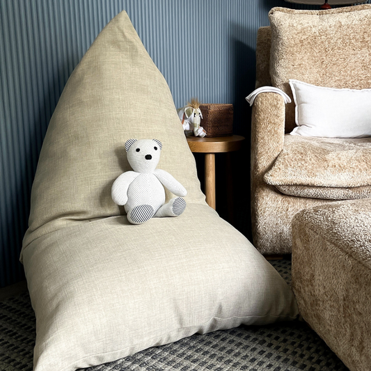 Quinn Bean Bag - Basics Fabric - Elula Furniture