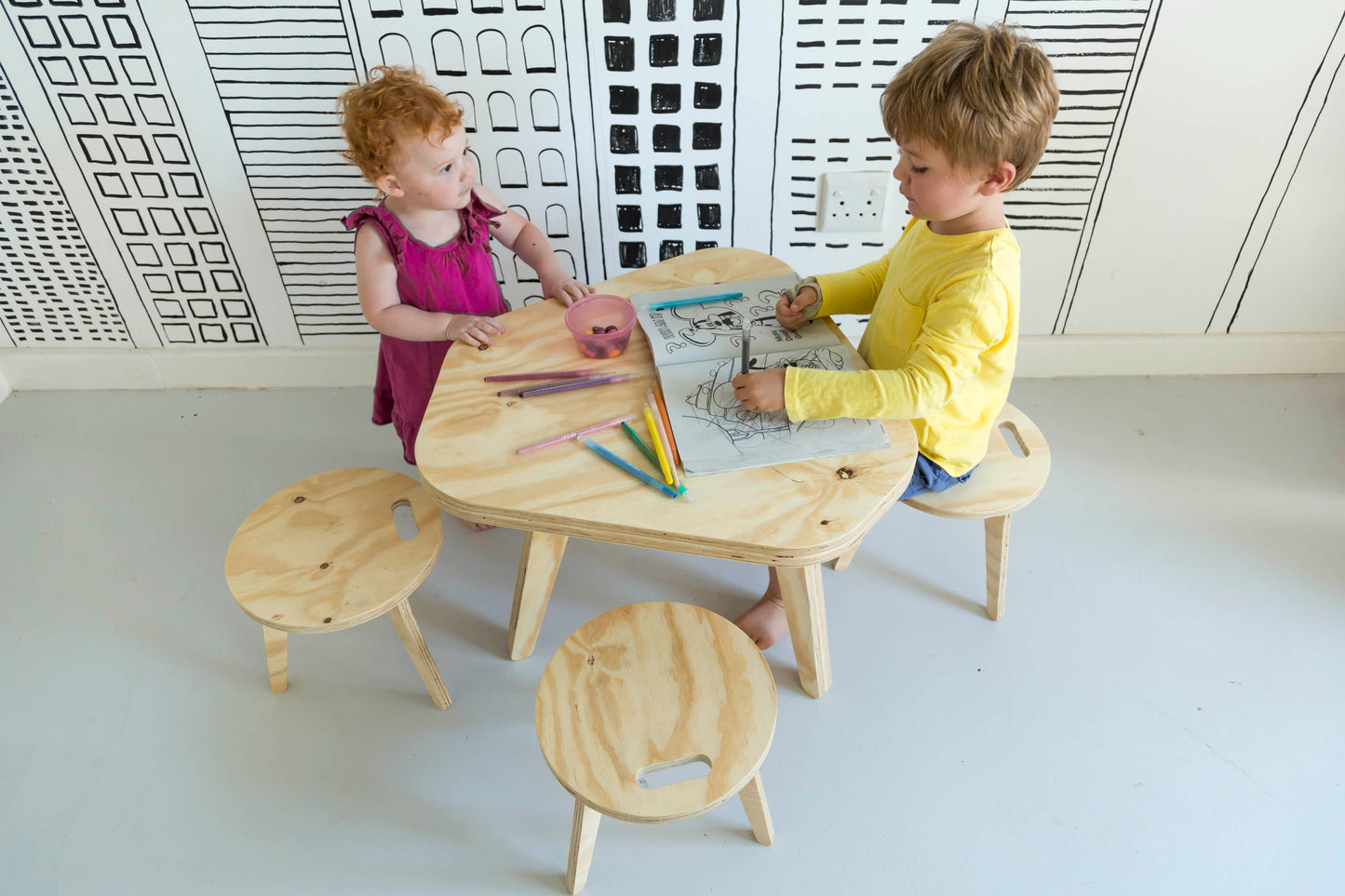 Edie Table & Chairs Set - Elula Furniture