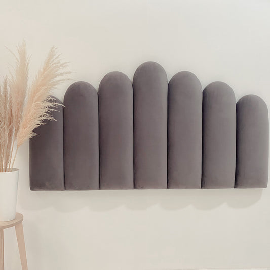 Boudoir Wide Headboard - Velvet Fabric - Elula Furniture