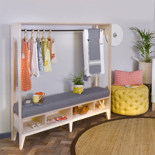 Catalaya Wardrobe - Basics Fabric - Elula Furniture
