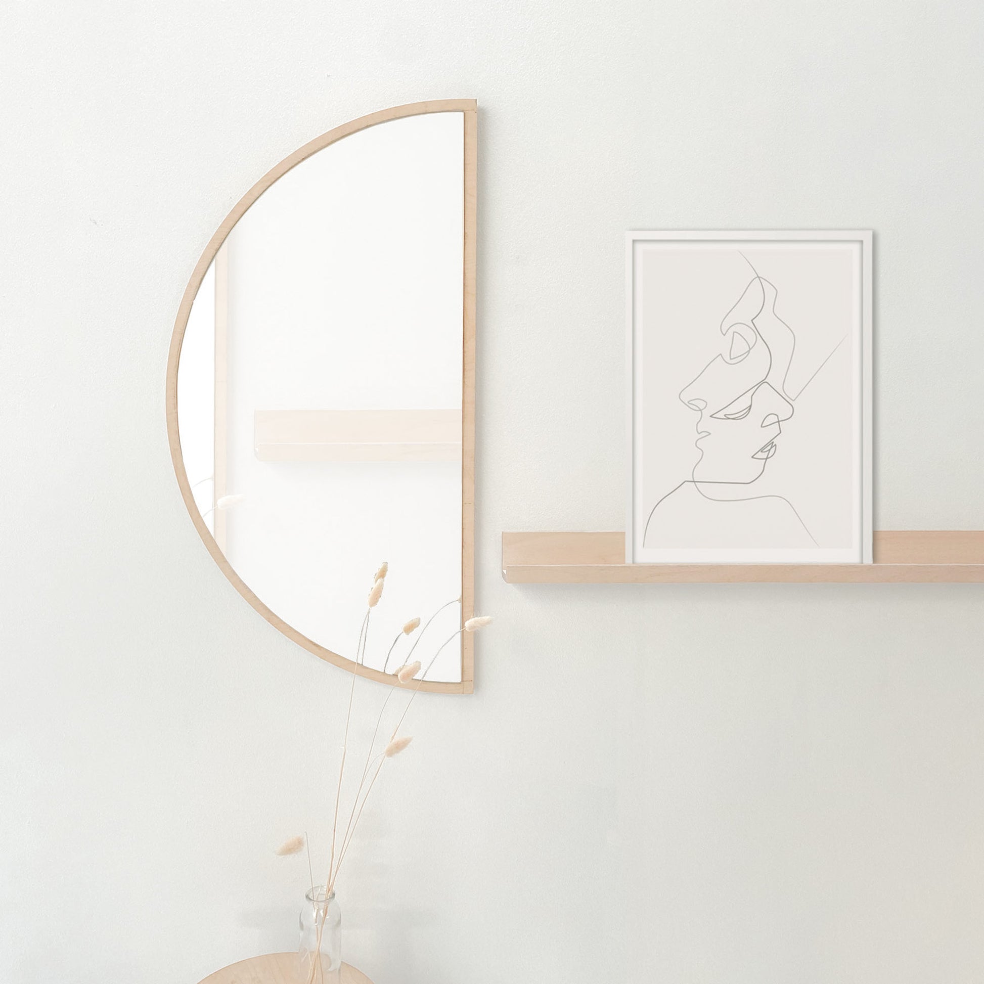 Half Moon Mirror - Elula Furniture