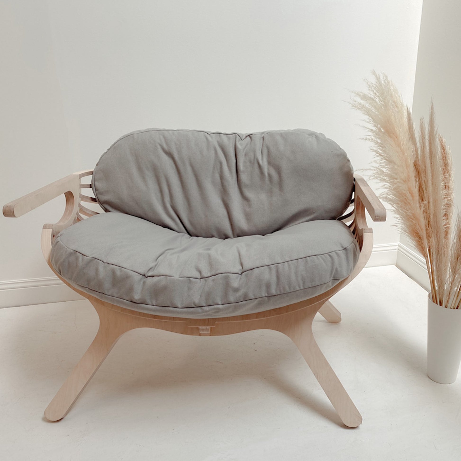Shell Chair - Cotton Blend Fabric - Elula Furniture