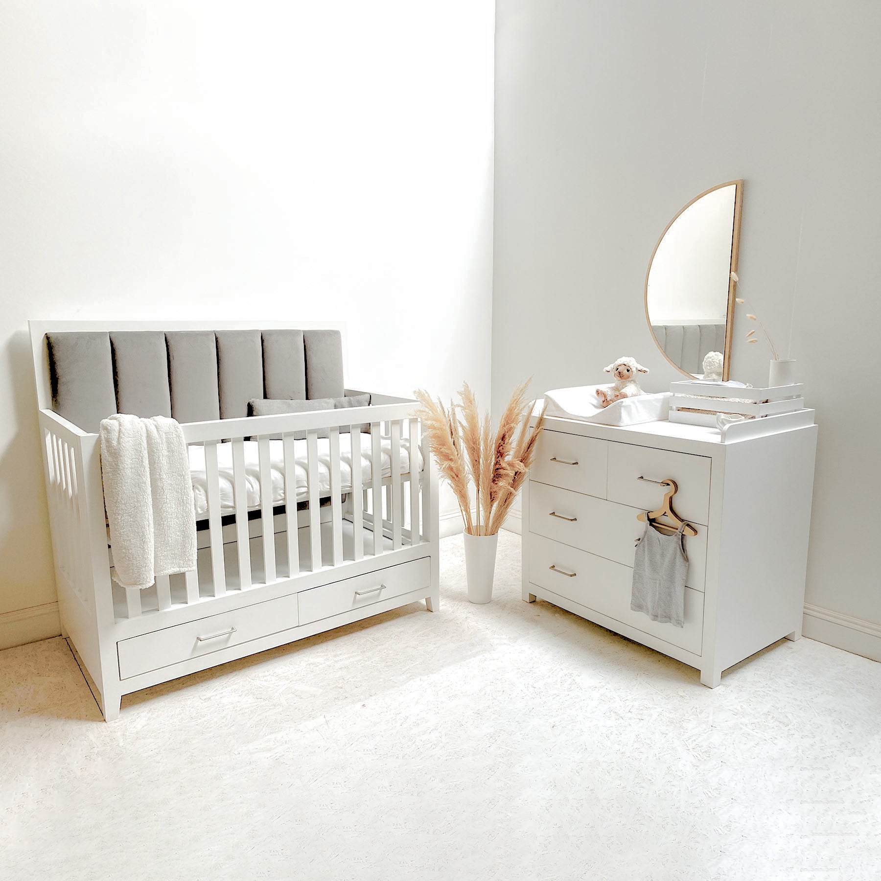 Hanaa Cot - Basics Fabric - Elula Furniture