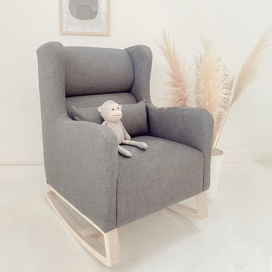 Ivy Rocking Chair - Velvet Fabric - Elula Furniture
