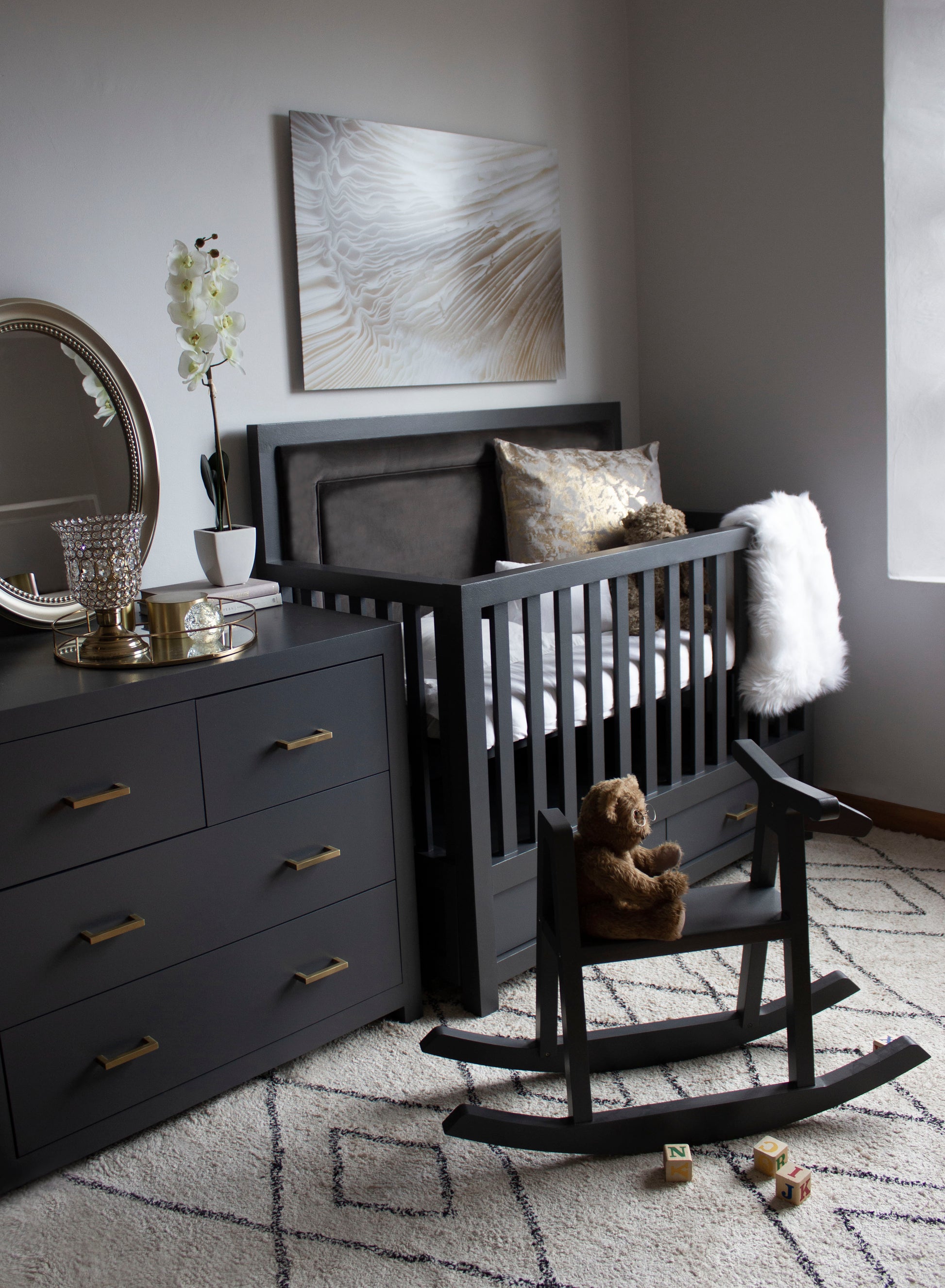 Noah Cot - Velvet Fabric - Elula Furniture