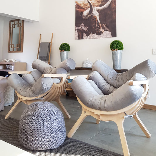 Shell Chair - Linen Blend Fabric - Elula Furniture