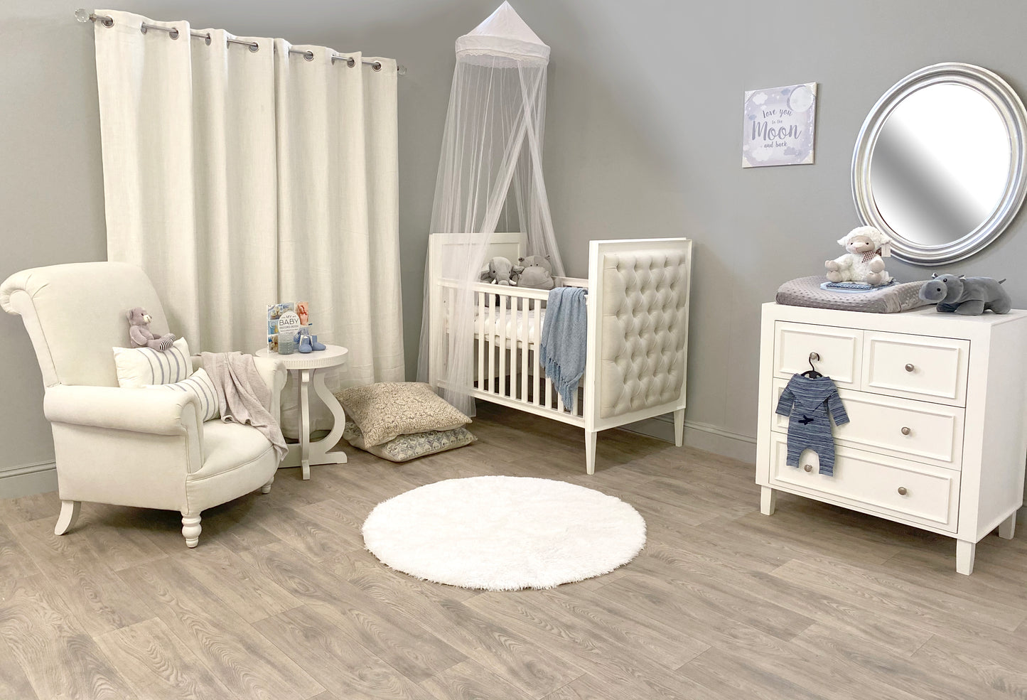 Tanner Cot - Velvet Fabric - Elula Furniture