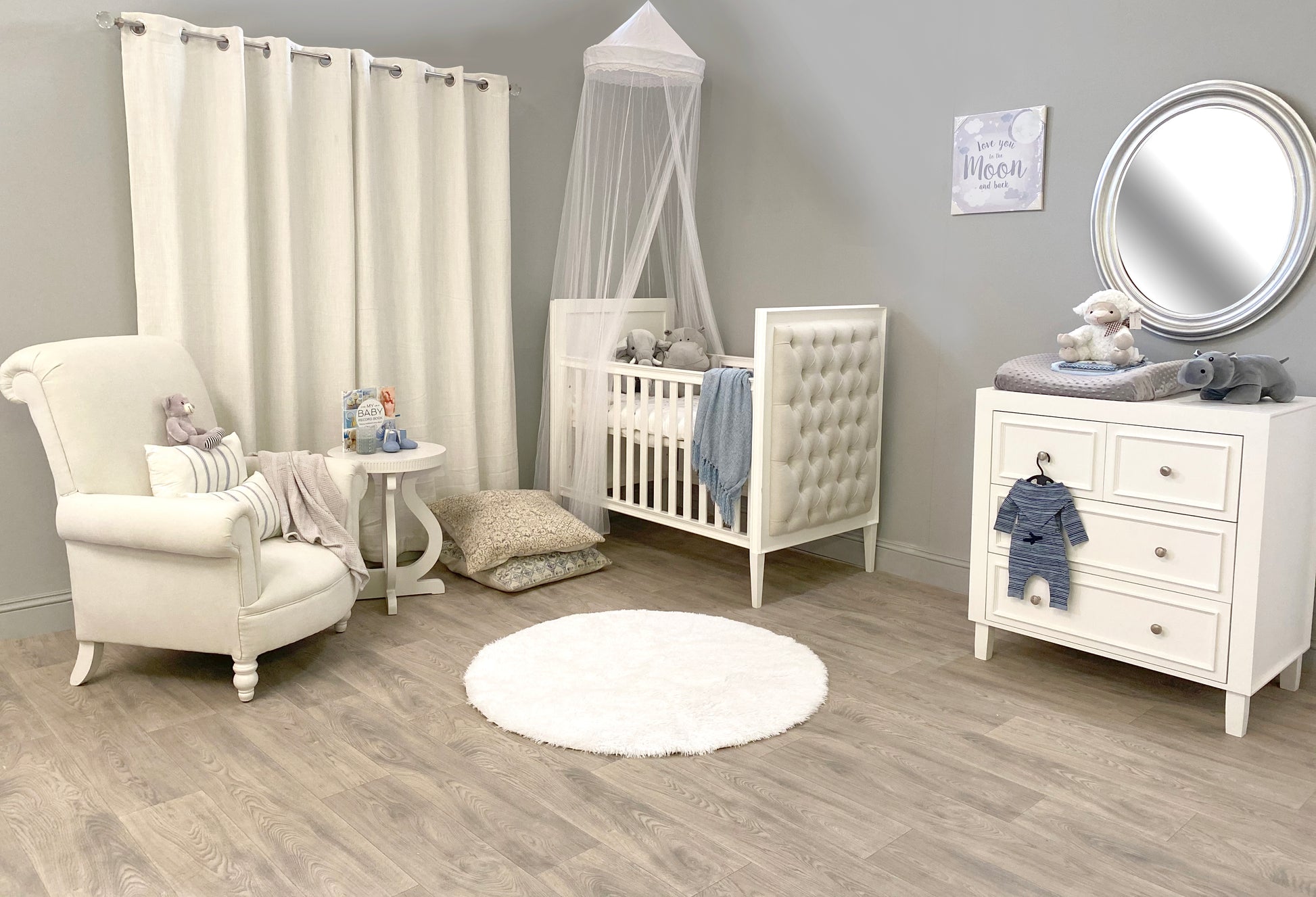 Tanner Cot - Velvet Fabric - Elula Furniture