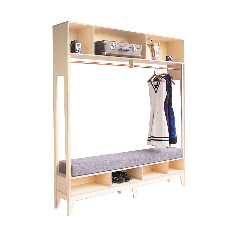 Woodstock Wardrobe - Luxe Cotton Fabric - Elula Furniture